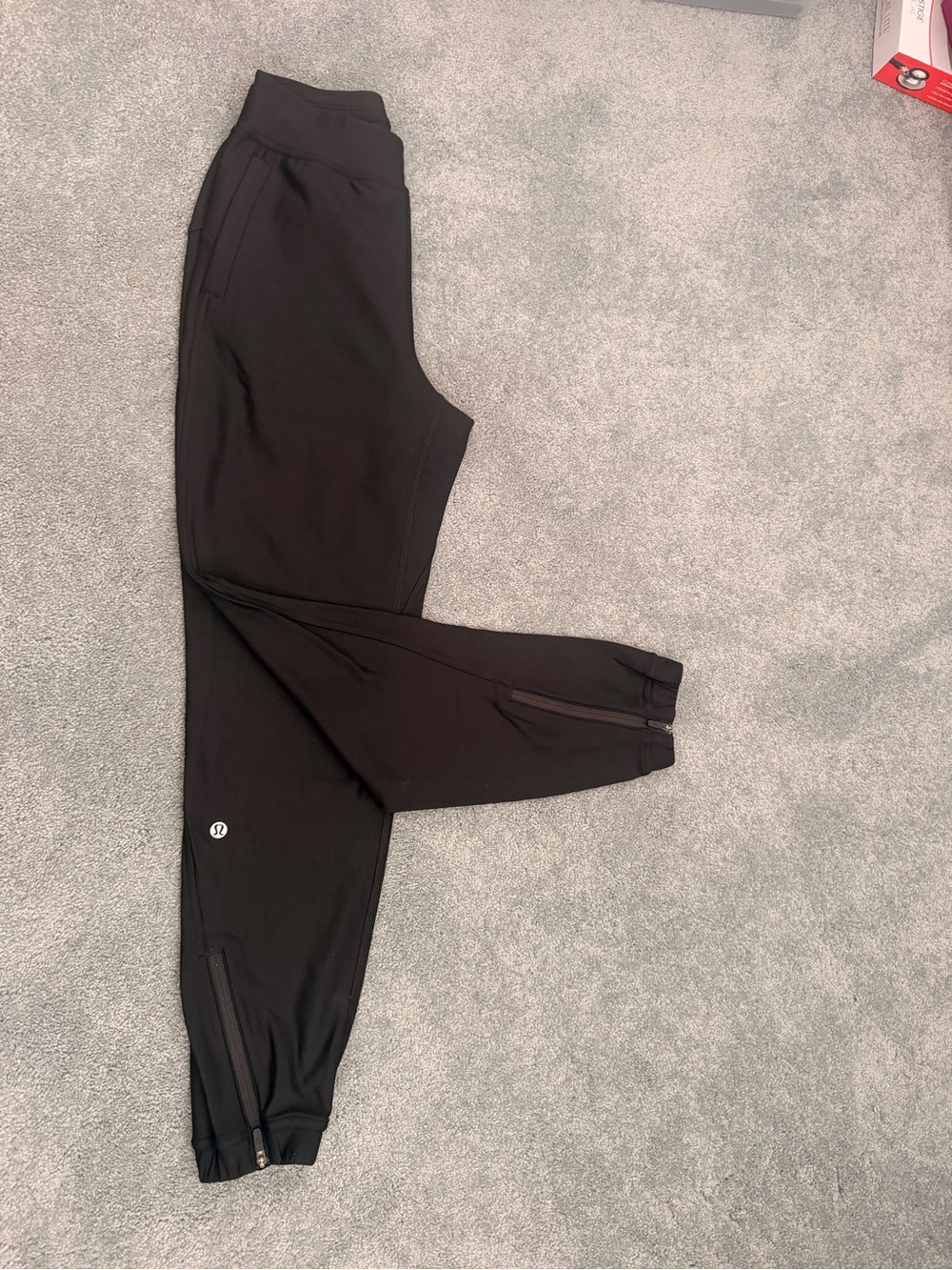 Lululemon Kids Black Athletic Jogger Pants